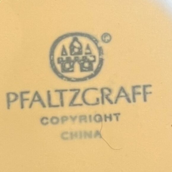 Set of 4 Pfaltzgraff Hand Painted RIO Stoneware Mug with Stripes in Hues of Blue - Picture 6 of 6